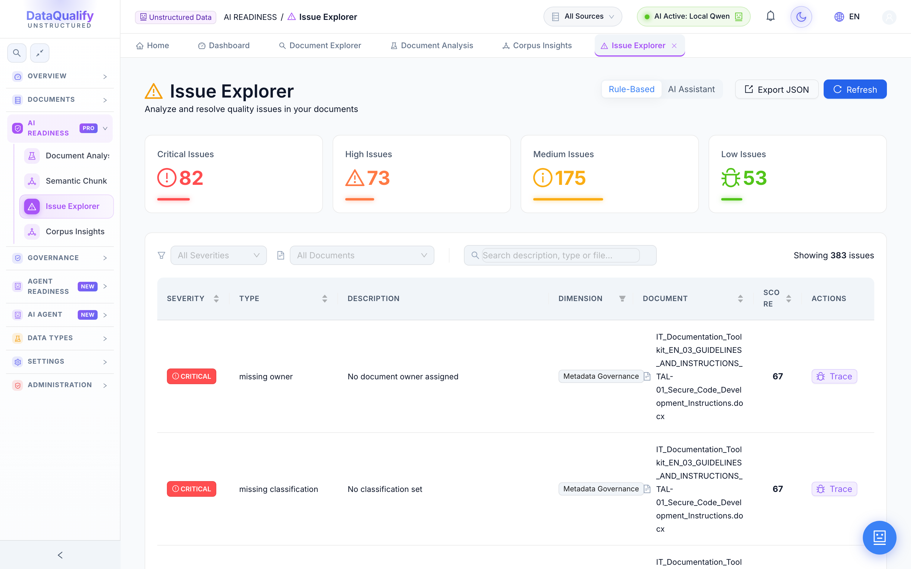 Issue Explorer